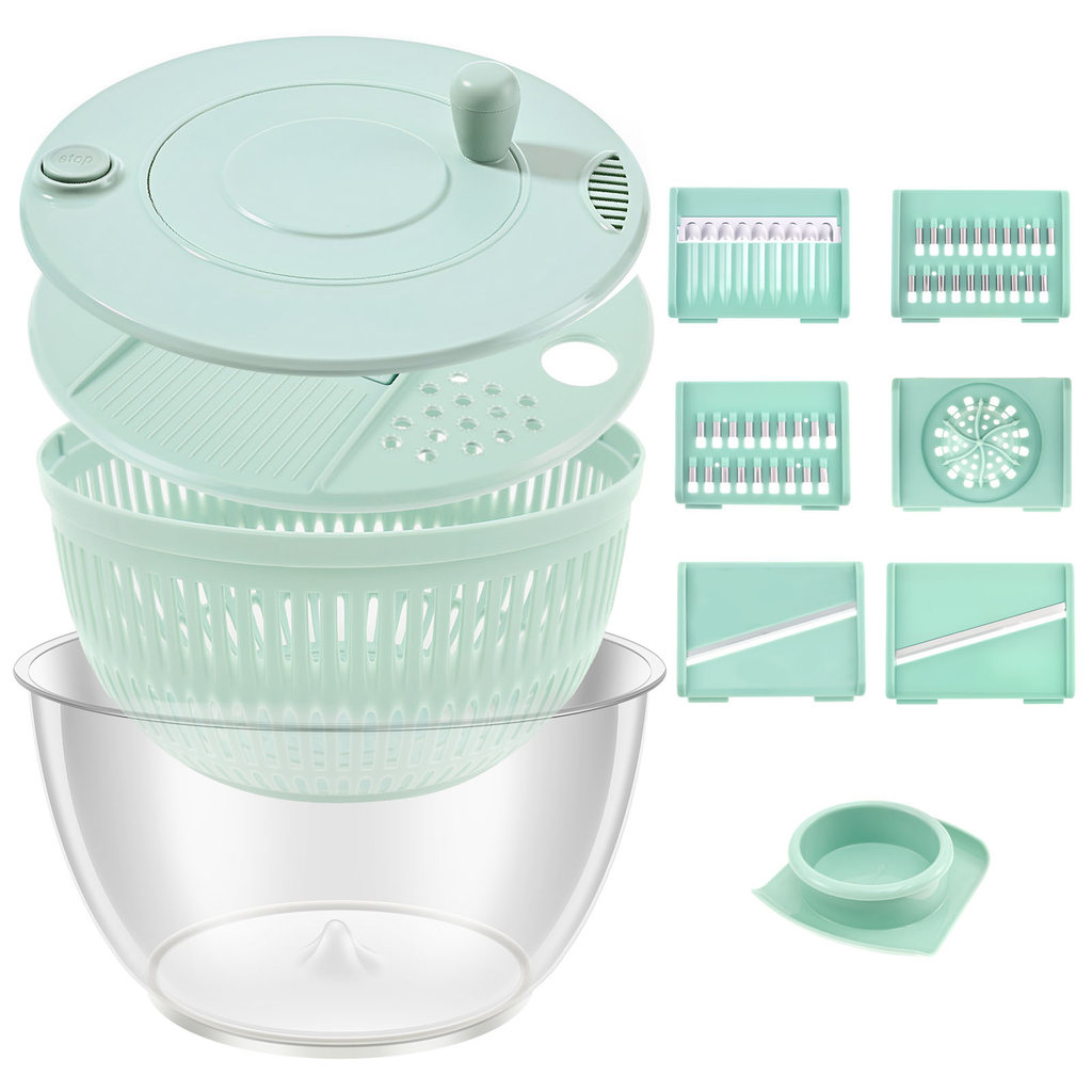 Vegetables Salad Spinner Lettuce Leaf Vegetable Dehydrator Multifunctional Vegetable Washer Bowl Sal