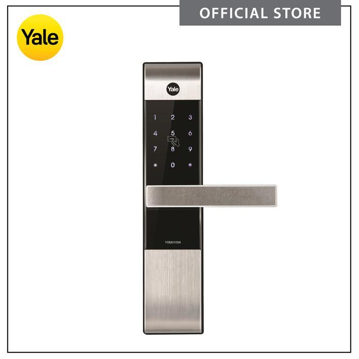 YALE Digital Lock YDM3109A Silver – Kunci Pintu Digital PIN, RFID Card & Anak Kunci