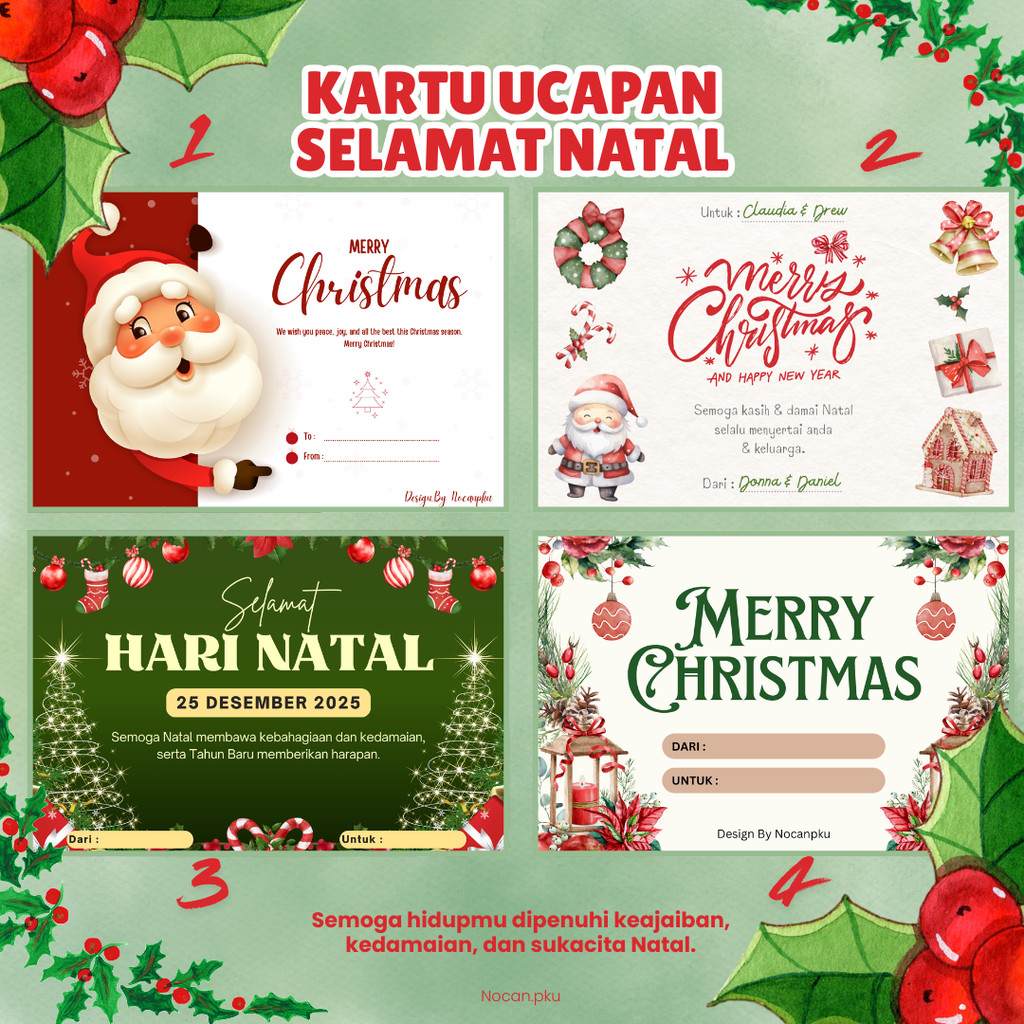 Kartu Ucapan Hampers THANKYOU Birthday Wedding Graduatin Ultah 6X9 CM custom Kartu Ucapan Hari Natal
