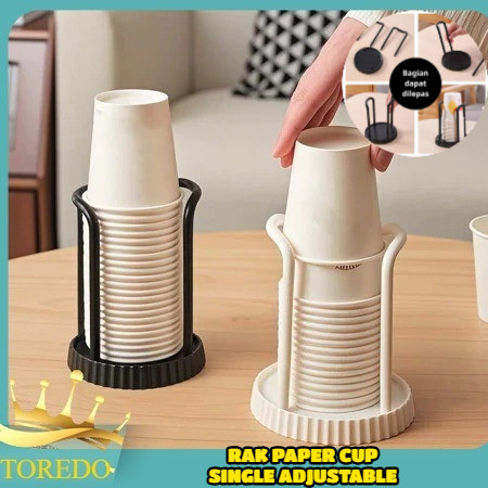 TOREDO O1 Rak Paper Cup / Organizer Paper Cangkir Gelas Kertas / Rak Penyimpanan Multifunksional