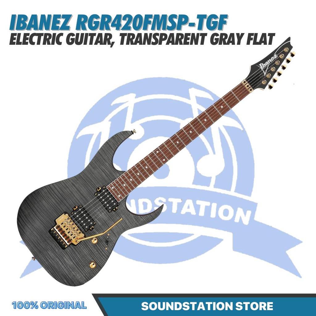 Ibanez RGR420FMSP-TGF Electric Guitar, Transparent Gray Flat - Gitar Listrik Elektrik Original Asli