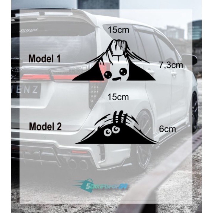 stiker 3d stiker pintu mobil stiker keren lucu