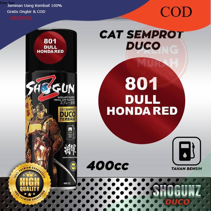 Cat Semprot Jepang Pylox Shogun Z CandyTone 801 Dull Honda Red Cat Duco Candy Merah Doff Finishing C
