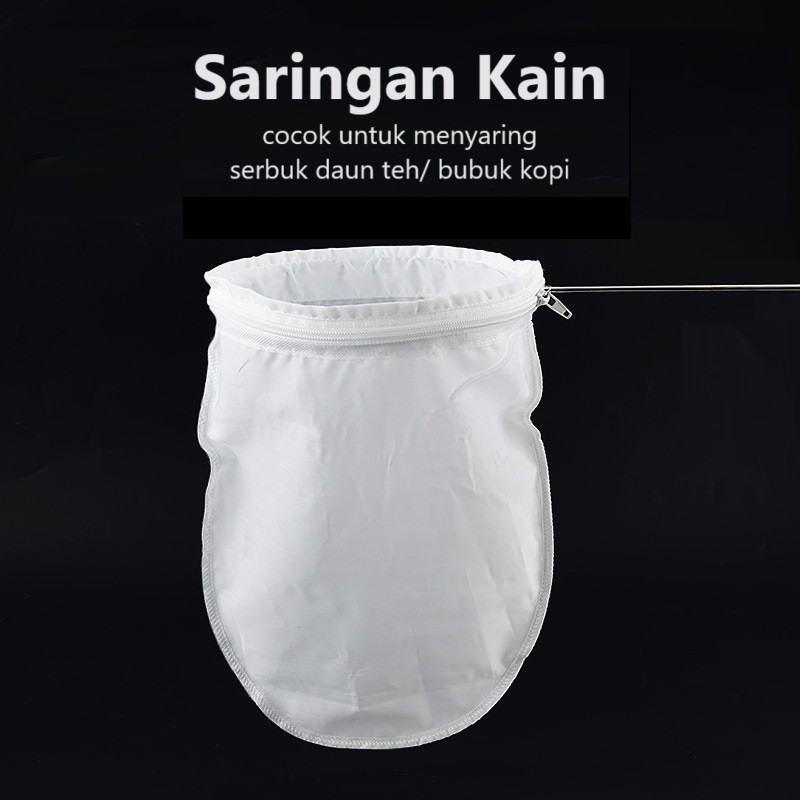 Saringan Kain Thai Tea  - Saringan Teh Thai Tea atau Kopi Tubruk - Tea Strainer Stainless Steel