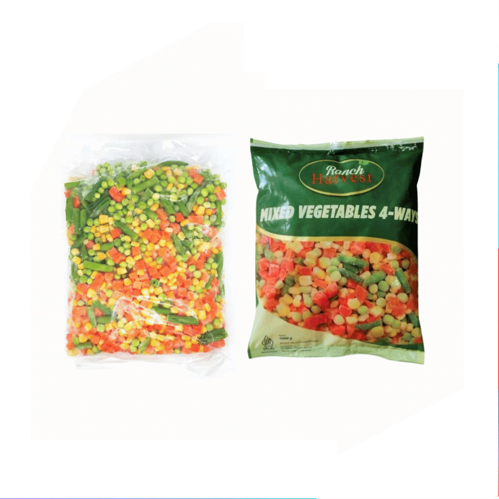 [UniGrosir] Aviko Ranch Harvest Vegetable Mix 4 Way 1 Kg Sayuran Beku Jagung Wortel Kacang