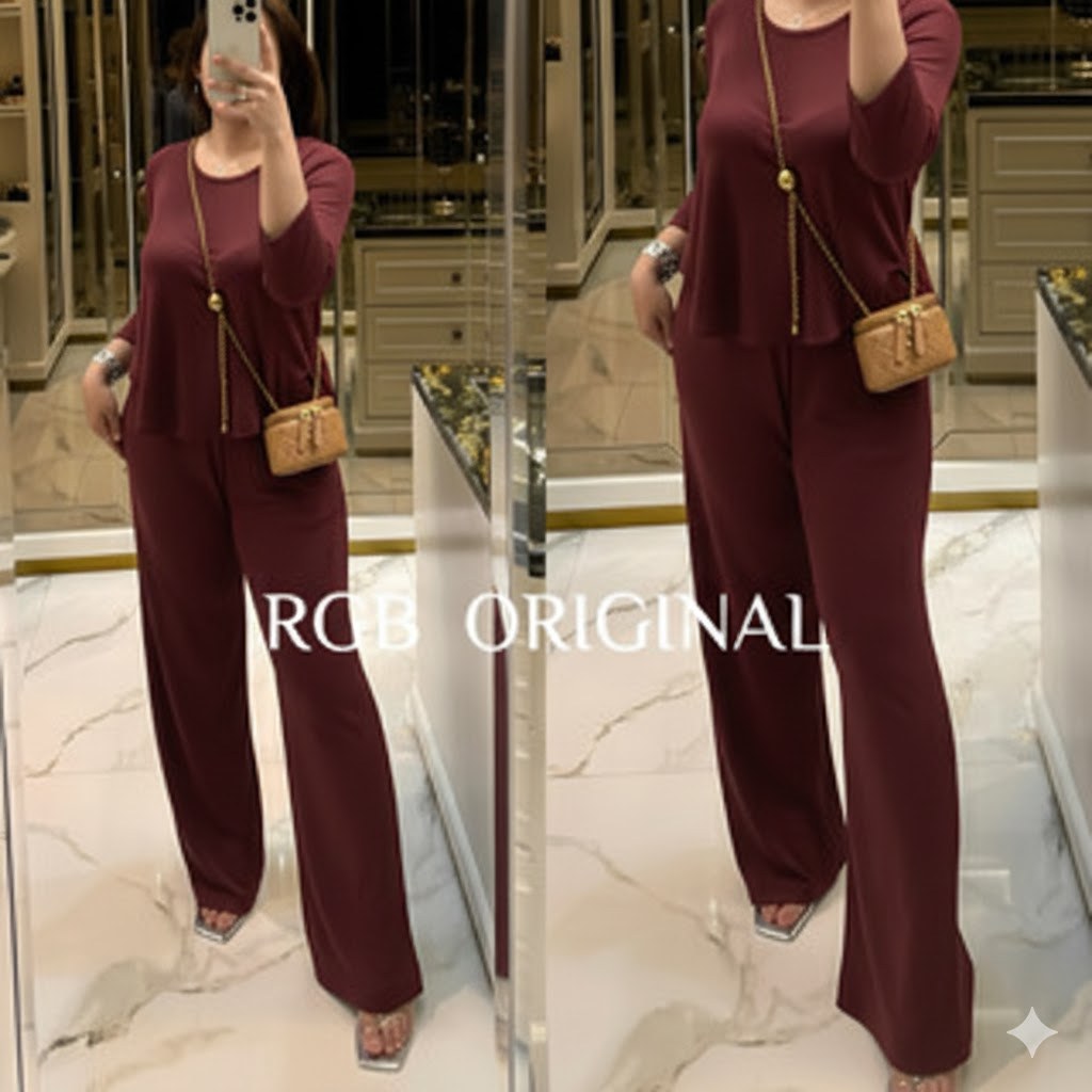 Oneset Dubai KNIT OBLONG RGB Original Setelan Panjang Wanita