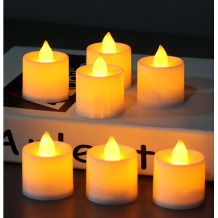 (50 PCS) LILIN ELEKTRIK / LAMPU HIAS CANDLE LIGHT MINI LED LAMP WARNA WARNI WARM WHITE PUTIH MERAH K