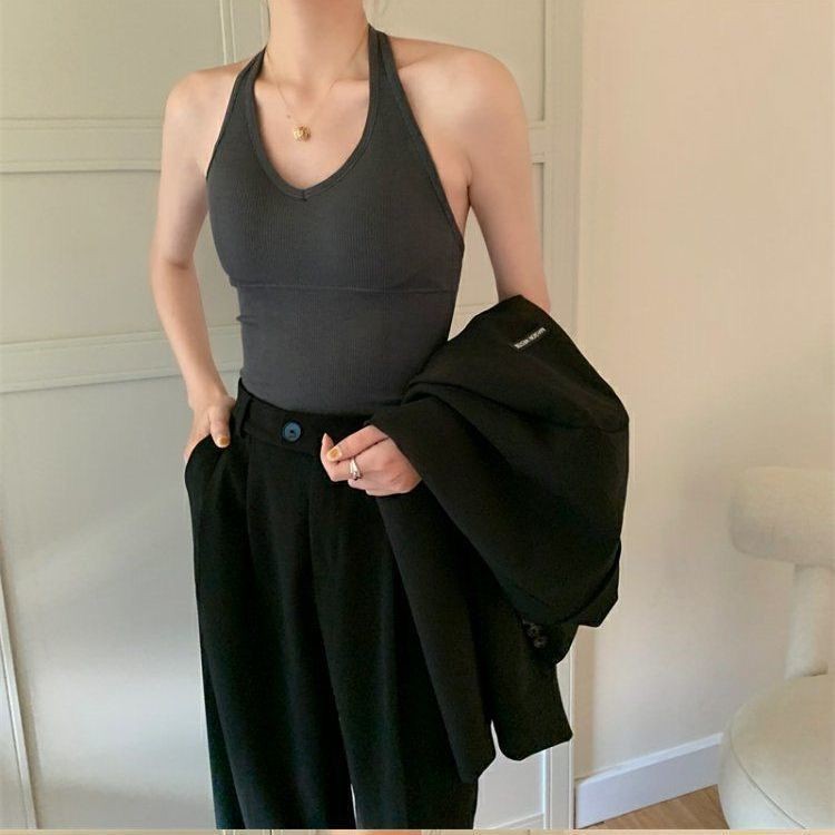 AW BR183 TankTop Satu Tali Wanita Tanktop Bra With Cup Korean Style TAnkTop Bra Sexy