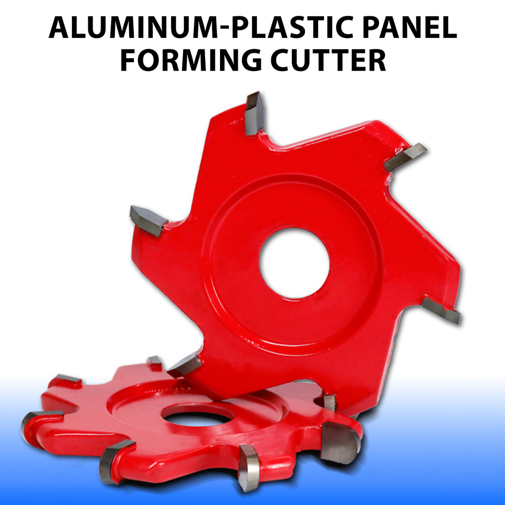 Local Stock+COD Alat Woodworking Tipe V 12 Gigi Pisau Pemotong Sudut Siku 90° Pelat Alumunium-Plasti