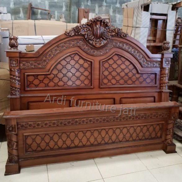 Dipan ukir - dipan jati - ranjang kayu jati - tempat tidur ukir jati