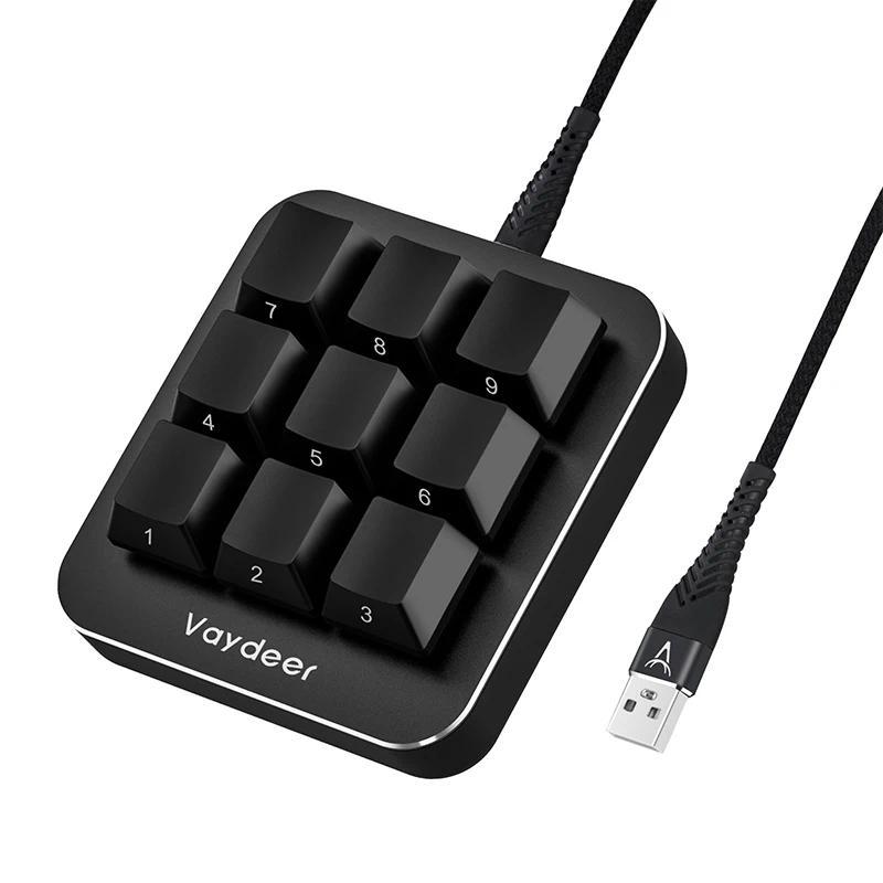 Multifunctional Keyboard with 9 Fully Programmable Keys Macro Setting for Graphic Design Ete & Gamin