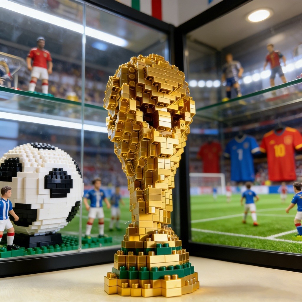 Piala Dunia salinan piala diukir ulang olahraga suvenir piala sepak bola teka-teki membongkar instal