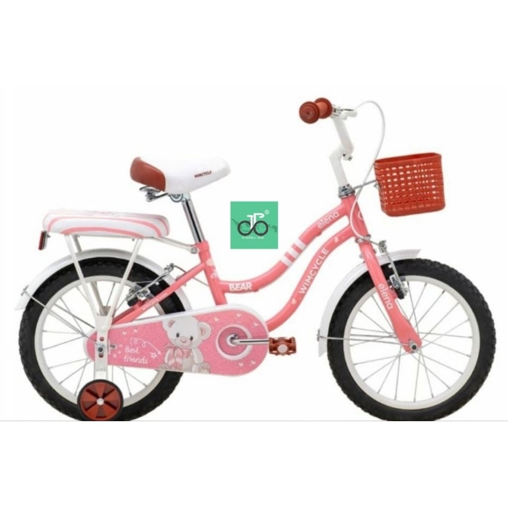 Sepeda Mini CTB Anak 16" Wimcycle Elena Bear 16an NEW
