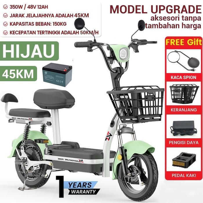 PROMO Motor listrik subsidi pemerintah Sepeda listrik exotic Sepeda listrik Motor ultra-kuat 500W, k