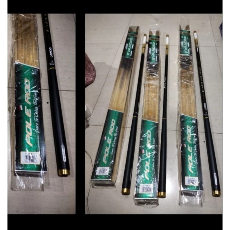 joran tegeg pancing super hard daido Evander carbon brutal pilihan 250 300 360 450 540 630 cm