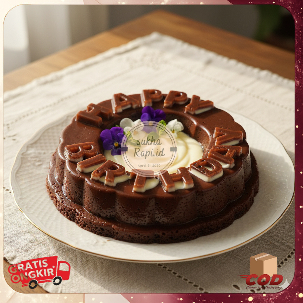 Cetakan Puding Happy Birthday Cetakan Kue Bolu Puding Celebrate Happy Birthday Loyang Cetakan Puding
