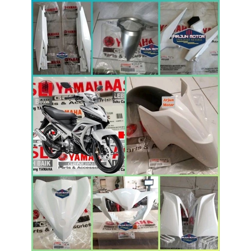 paket full body halus 10pc jupiter mx new 135 2011 2013 putih original yamaha