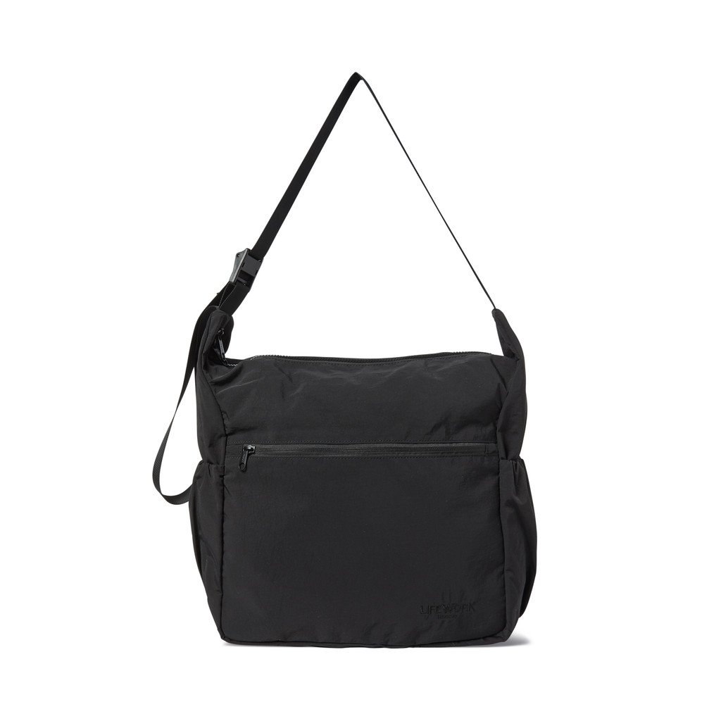 LIFEWORK - Simple Crinkle Crossbody Bag Black - Tas Acc Hitam Unisex