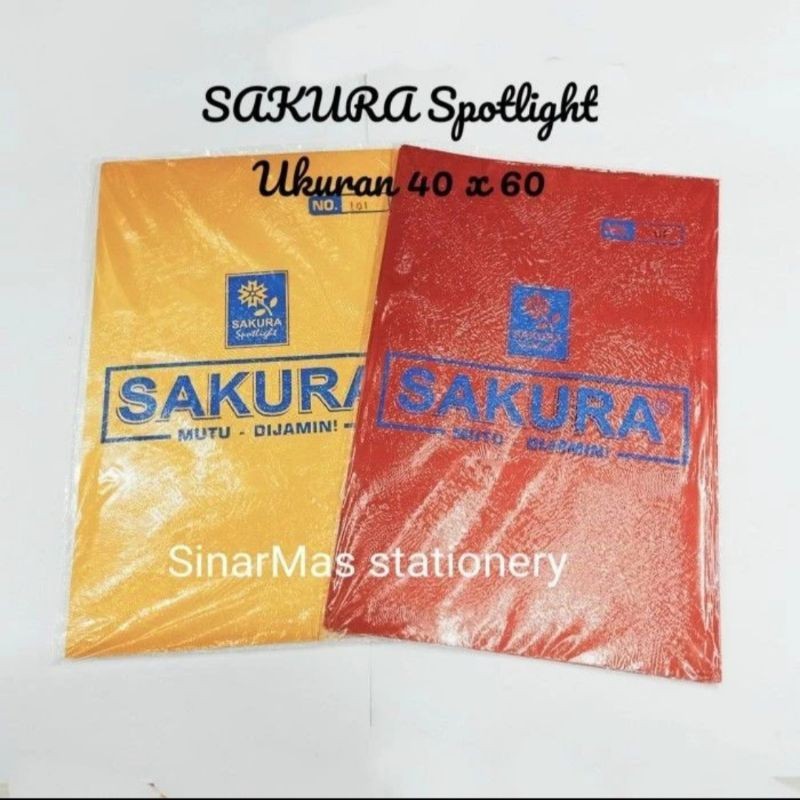 Kertas Cover Jilid Foil Sakura berbahan DOFF (TIDAK GLOSSY) / Kertas Spotlight foil & laminating (1p