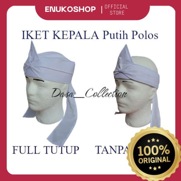 IKET KEPALA PUTIH POLOS - BLANGKON SUNDA DAN JAWA PUTIH POLOS - UDENG TERBARU PUTIH POLOS UP