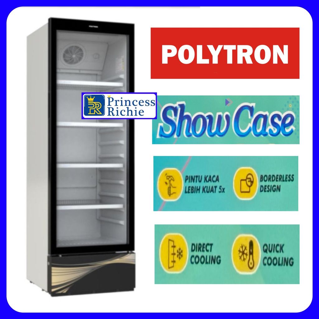 Show case lemari pendingin minuman Polytron 4 Rak SCN 237