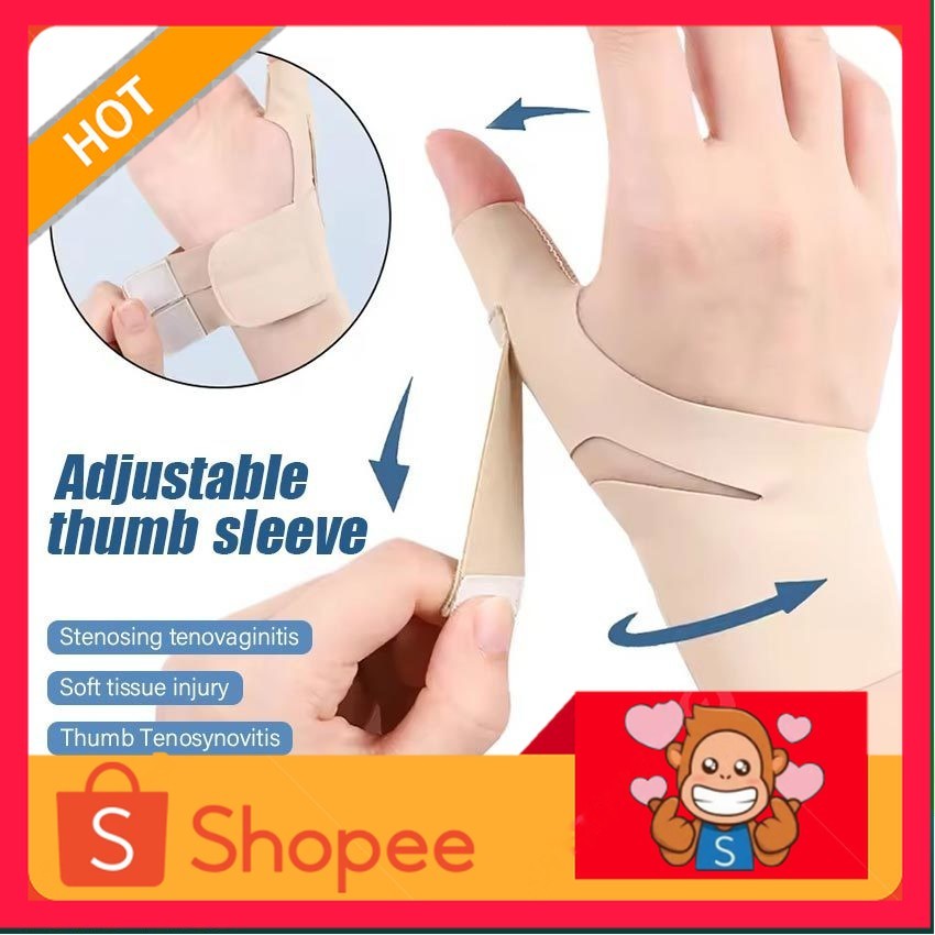 Jempol Fixator Penyangga Jari Jempol Tangan Thumb Splint Support Pelindung Jempol Cedera Tendon Peli