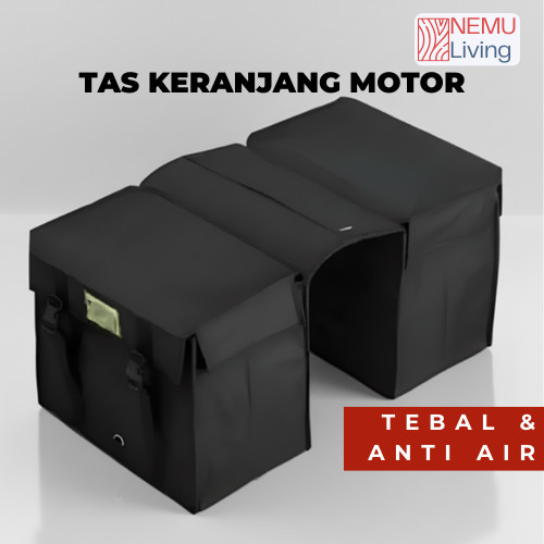 Tas Kurir Motor Tebal Anti Air Tas Obrok Motor Tas Samping Motor Belakang Side Bag Motor Tas Bronjon