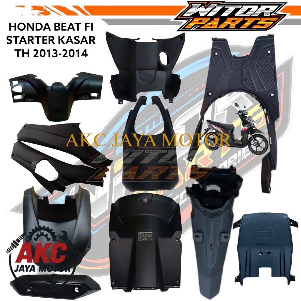 Cover Body Kasar Atas Bawah Depan Belakang Honda Beat Fi 2013-2014