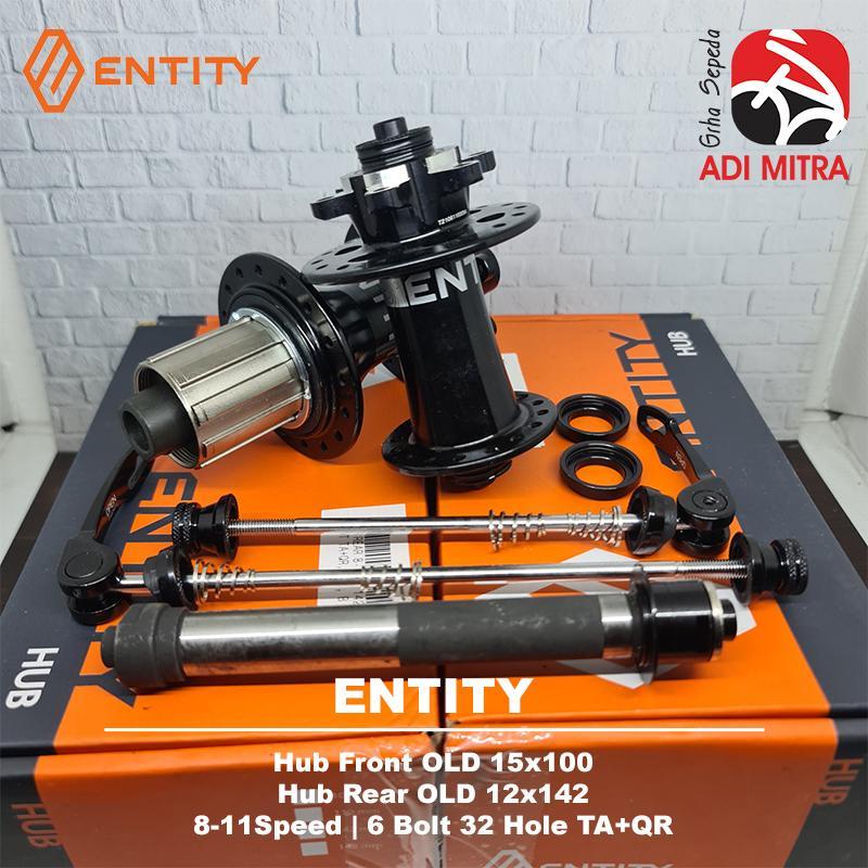 Entity Hub Freehub 4in1 TA + QR untuk 8 - 11 Speed dengan Hub Front 15x100 dan Hub Rear 12x142 6 Bol