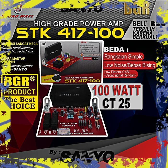 KIT STK 417-100 MINUS HEATSINK STEREO 100W POWER AMPLIFIER