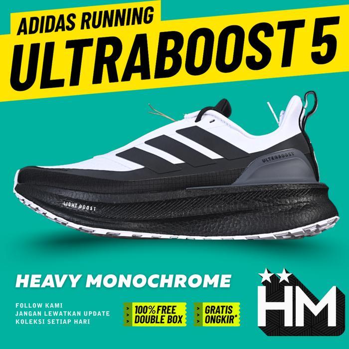 Ultra Boost 5 TR Cloud White Iron Metallic Core Black Sneaker JI1389 (Size 40-48)