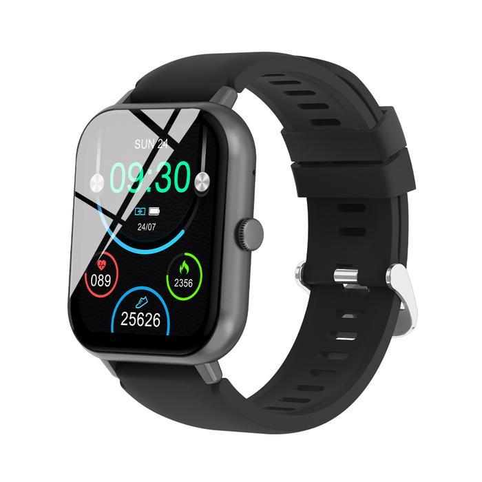 BIDEN SmartWatch jam kalkulator Persegi smartwatch sport pria touch screen wanita hp android pintar 