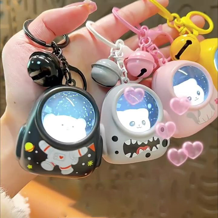 Gantungan Lucu: Boneka Kucing & Lampu Tidur Untuk Tas, Ransel, Dan Kunci Mobil