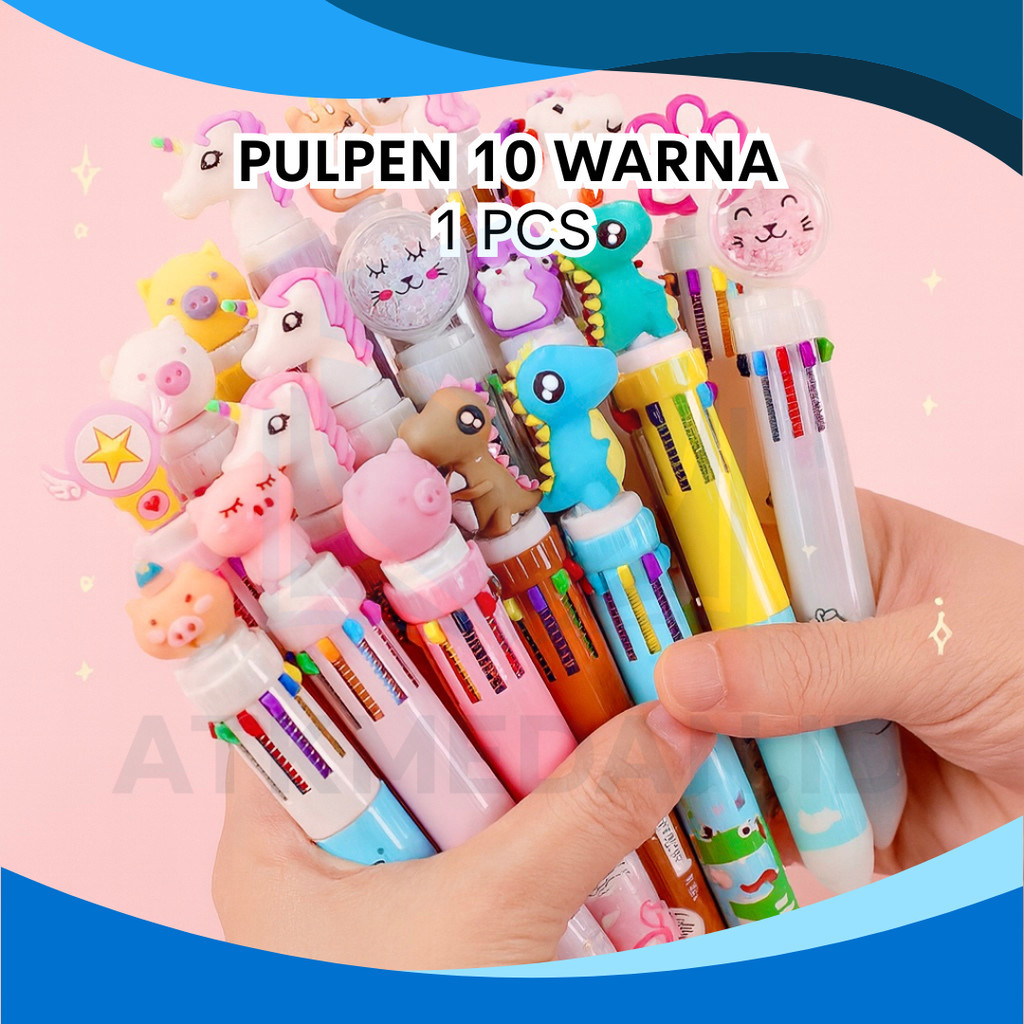 ATK MEDAN GROSIR- PULPEN 10 WARNA
