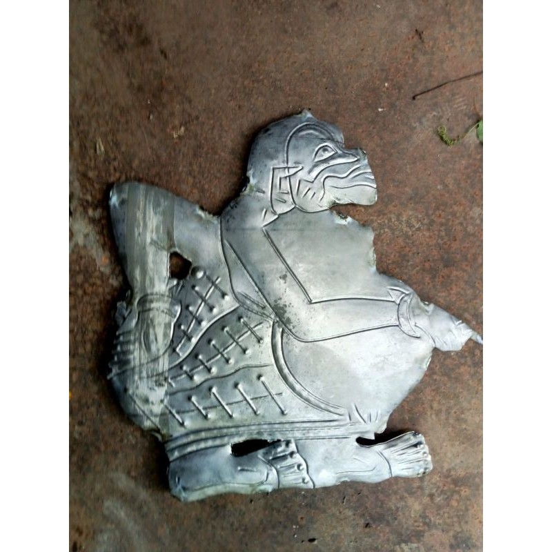 ornamen pagar besi wayang semar 40x40 cm