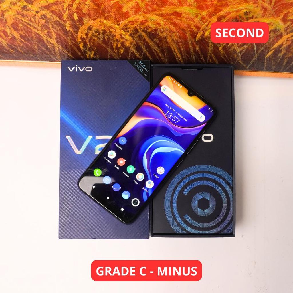 VIVO V20 2021 8/128 GB GRADE C - MINUS HP SECOND ORIGINAL SINAR MUTIARA CELL