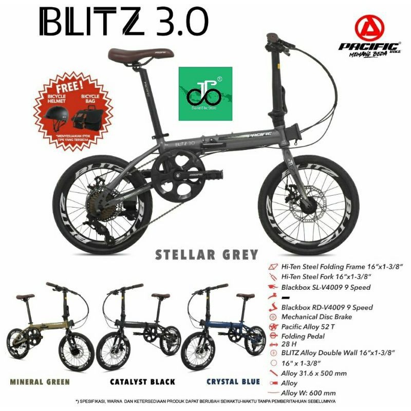sepeda lipat 16" Pacific Blitz 3.0