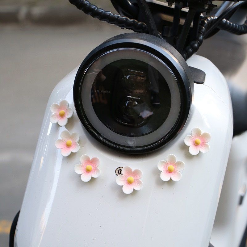 Stiker Mobil Sakura Baterai Kendaraan Listrik Stiker Kaca Spion Dekorasi Ornamen Wanita Aksesori Sep