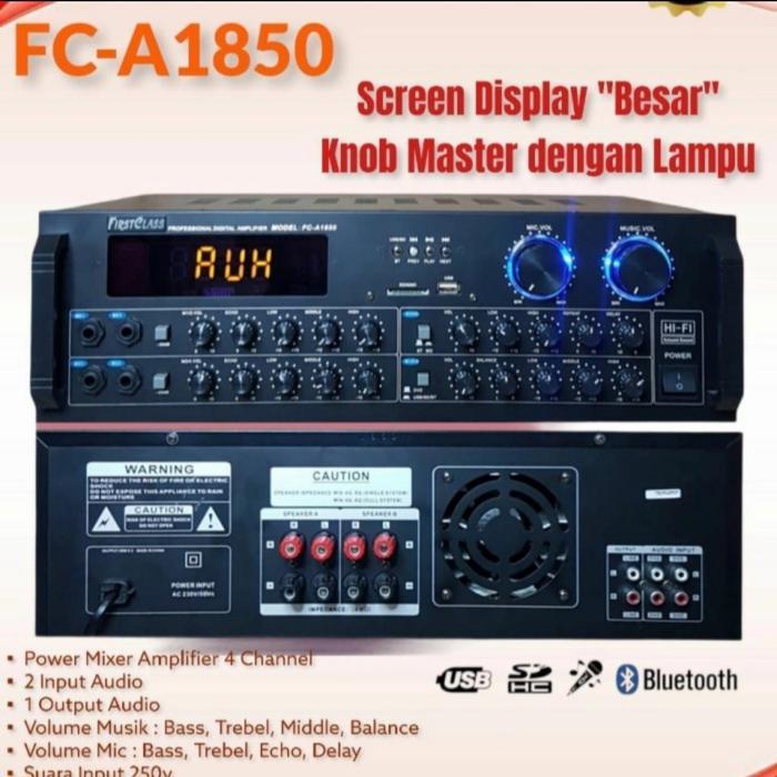 amplifier karaoke / ampli bluetooth equalizer output 4