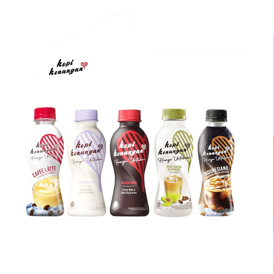 [UniGrosir] Kopi Kenangan Mantancinno Black Aren Caffe Latte Avocuddle 200 ml Kopi Botol