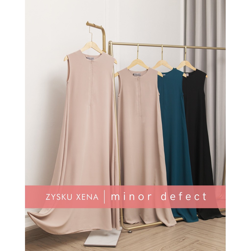 Zysku Xena | Minor Defect | Airi Basic Sleeveless Dress - 4 Warna | Gamis Tanpa Lengan Polos