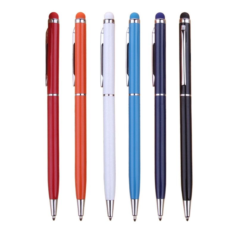 1pc Fashionable Metal Gel Pens 1.0 Mm Ballpoint Black Oil Ink Retractable Ballpoint Pens Screen Toui