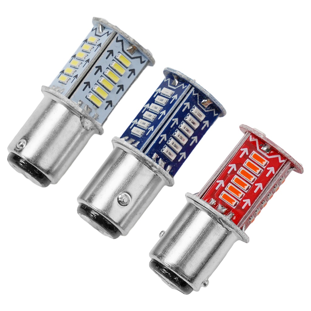 1x Strobe Flash 1157 LED Bulbs Car Tail Brake Light Auto Turn Signal Lamp Bulb White Blue Red Brake 