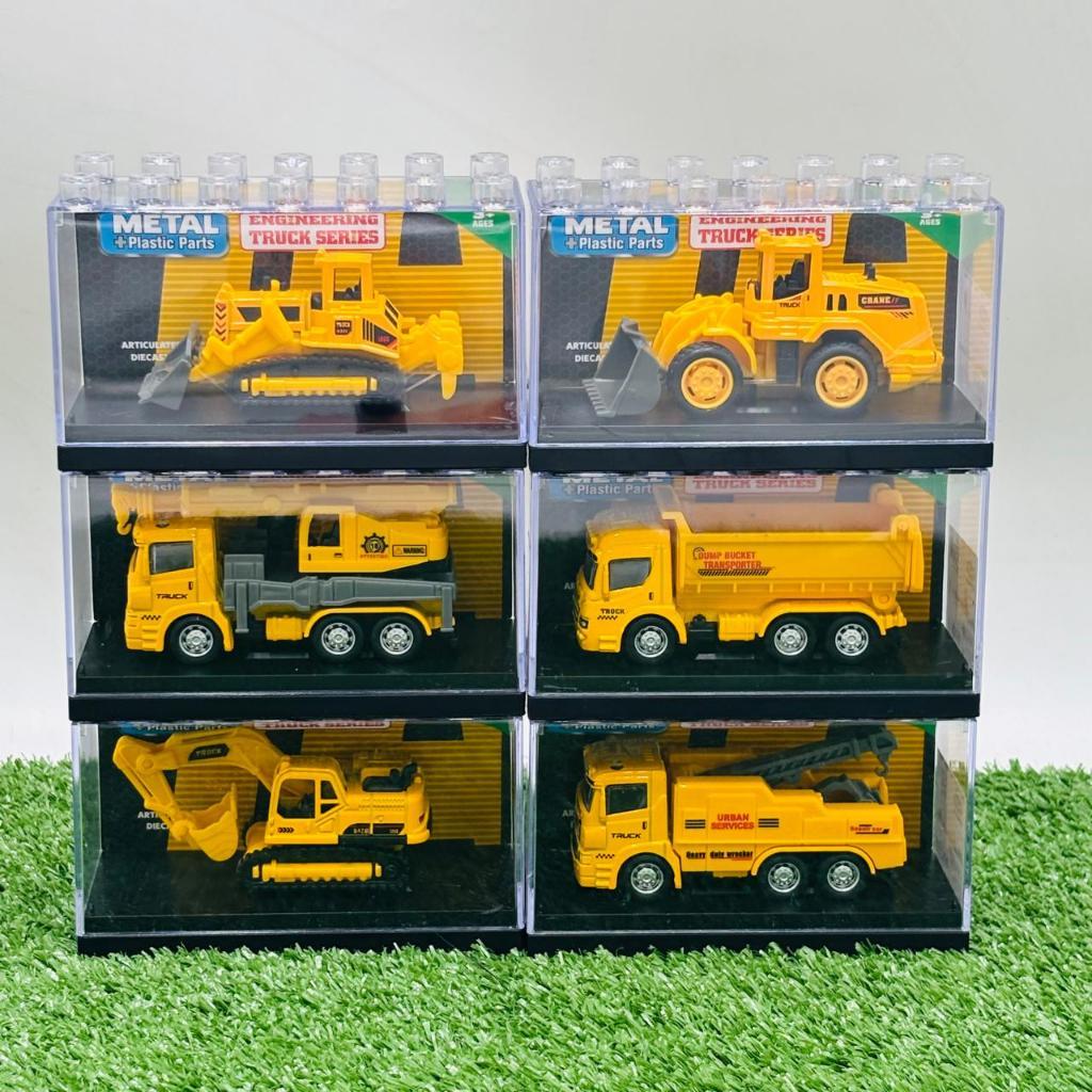 GENIUSKIDS MAINAN MOBIL BESI MINIATUR DIECAST KONTRUKSI MOBIL MOBILAN TRUK