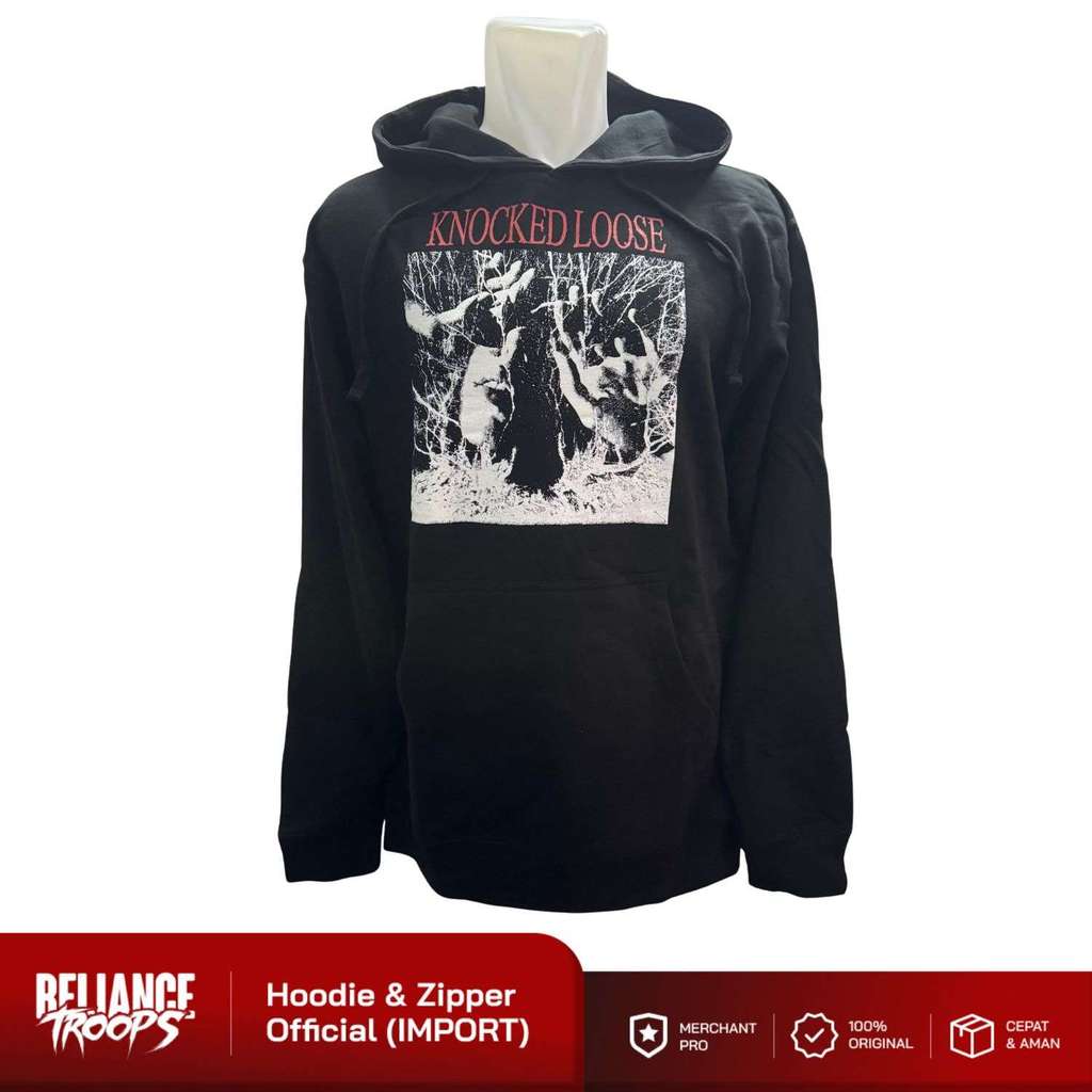 Pullover Hoodie Official | Knocked Loose -  I Am With You Now (Black)