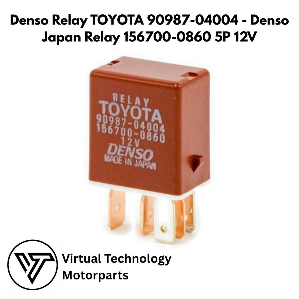 Denso Relay TOYOTA 90987-04004 - DENSO JAPAN RELAY 156700-0860 5P 12V