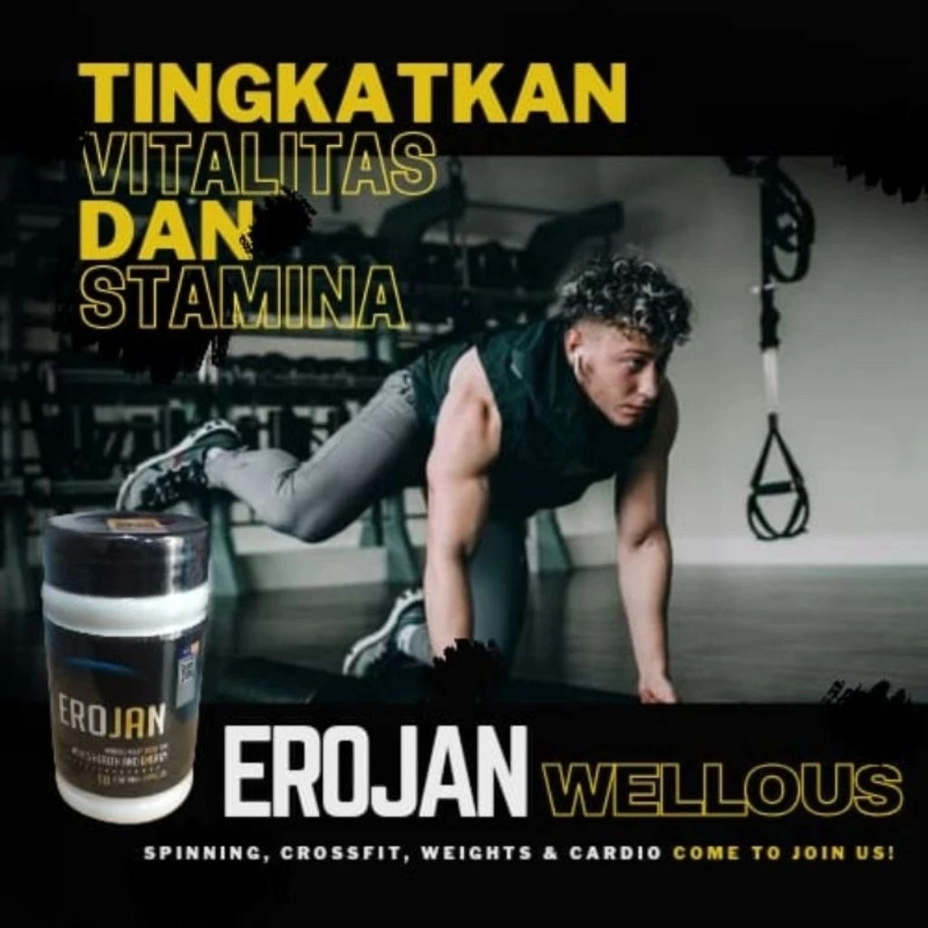 EROJAN WELLOUS ASLI ORIGINAL TESTOSTERONE BOOSTER 60 KAPSUL BPOM