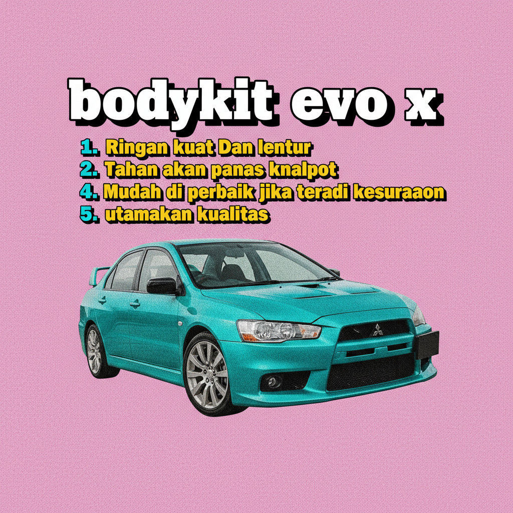 (Ready) Bodykit Mitsubishi lancer Evo x bodykit lancer 2009 2010 2011 2012 bodykit Evo x