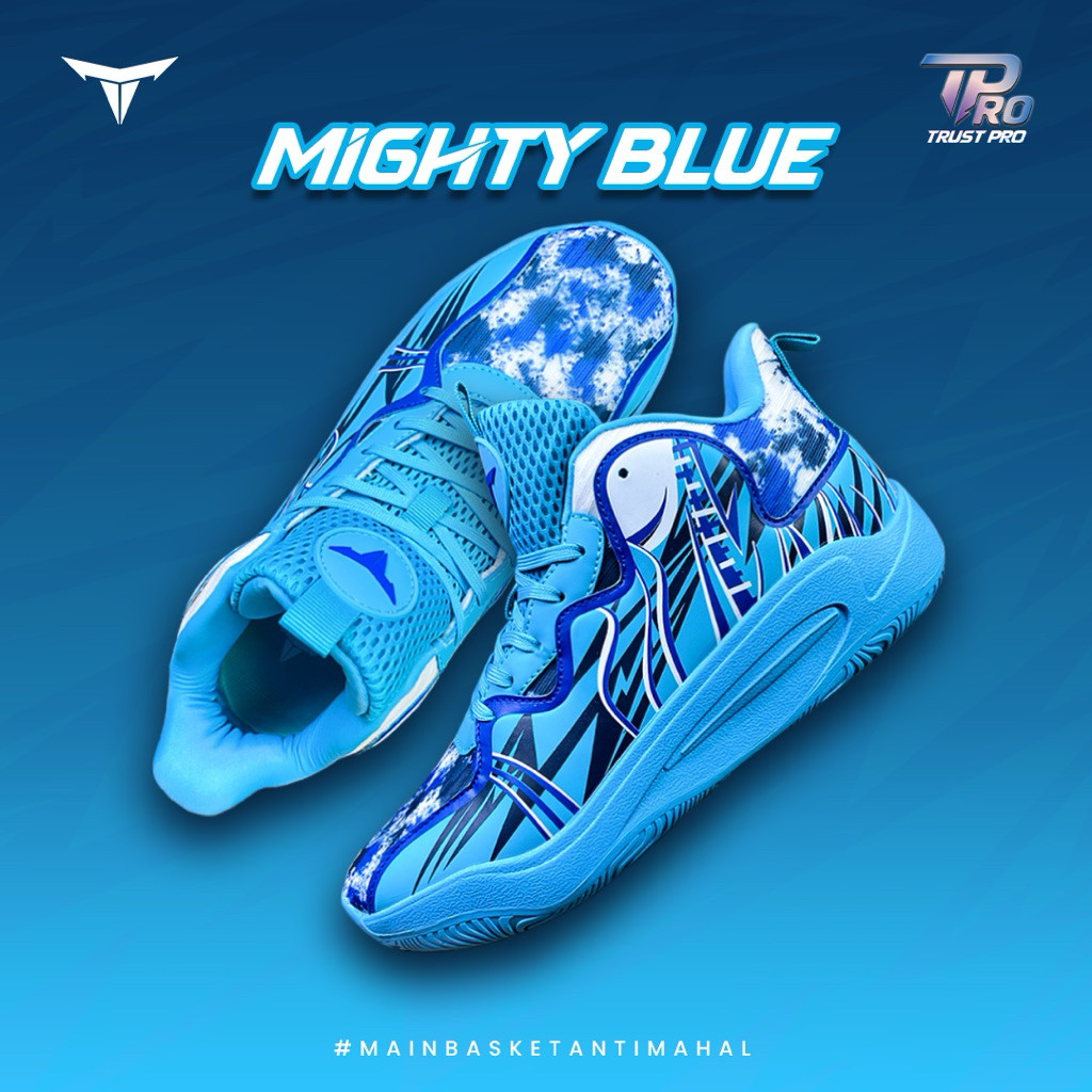 Sepatu Basket TRUST PRO Original Keren Anti Mahal