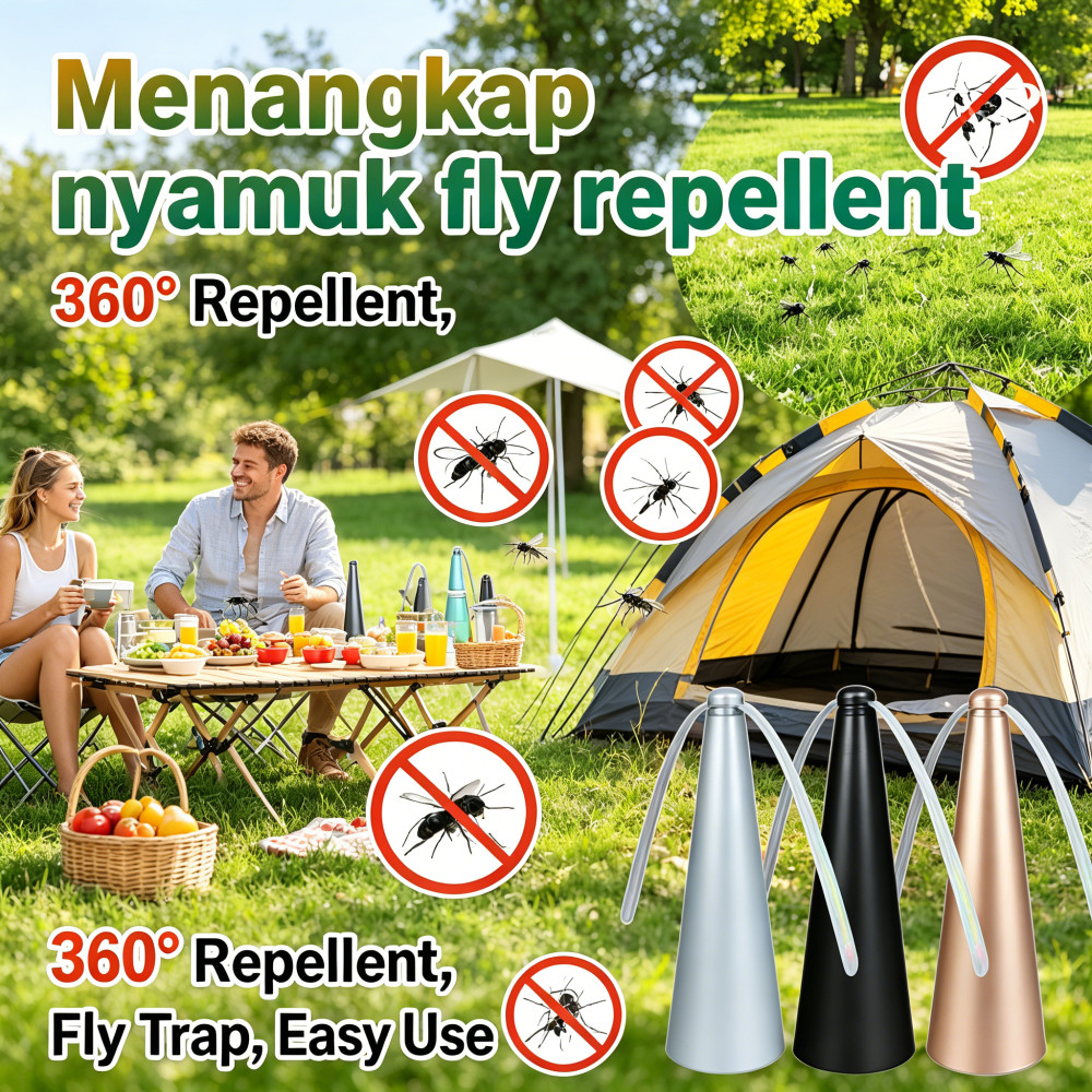 Kipas Pengusir Lalat 360 degree Menangkap lalat Menangkap nyamuk Kipas Lalat